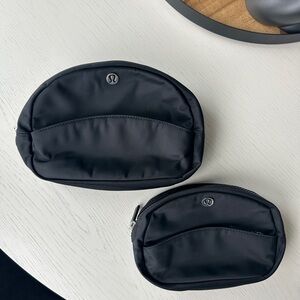 lululemon Black Small Zip Pouch - Pack of 2
